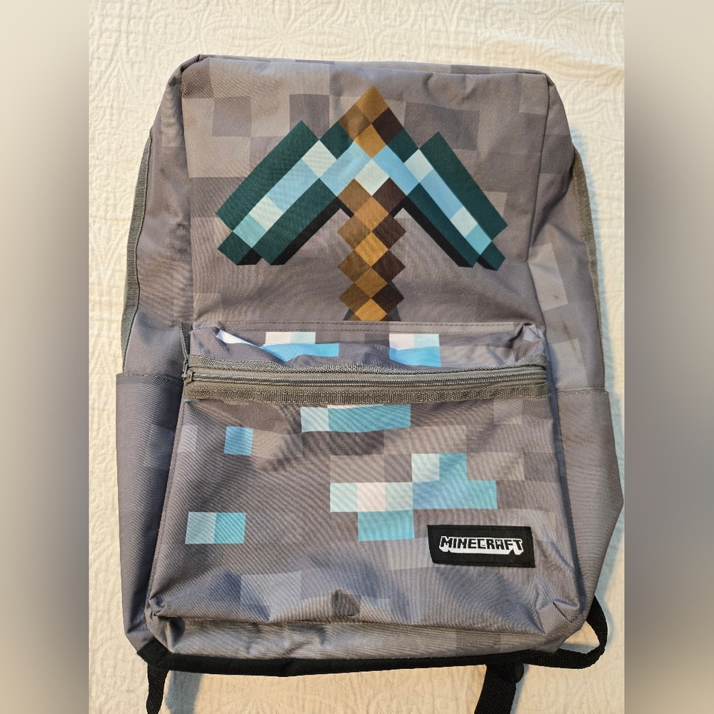 Minecraft Diamond Pickaxe Backpack